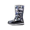 thumbnail image 1 of Fangasis Unisex Mid Calf Boot Breathable Snow Boots Platform Winter Warm Shoes Walking Casual Women's Blue Camouflage 6, 1 of 2