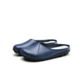 thumbnail image 1 of Fangasis Women Clogs Lightweight Flats Slip On Mules Driving Fashion Casual Shoes Dark Blue 10, 1 of 5
