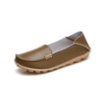 thumbnail image 1 of Fangasis Women Loafers Breathable Casual Shoes Comfort Flats Walking Non-Slip Nurse Shoe Khaki 7.5, 1 of 5