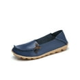 thumbnail image 1 of Fangasis Women Loafers Fashion Flats Classic Casual Shoes Walking Breathable Boat Shoe Deep Blue 7.5, 1 of 6