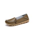 thumbnail image 1 of Fangasis Women Loafers Fashion Flats Classic Casual Shoes Walking Breathable Boat Shoe Khaki 6, 1 of 3