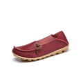thumbnail image 1 of Fangasis Women Loafers Fashion Flats Classic Casual Shoes Walking Breathable Boat Shoe Liquor 9, 1 of 5