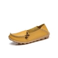thumbnail image 1 of Fangasis Women Loafers Fashion Flats Classic Casual Shoes Walking Breathable Boat Shoe Yellow 6, 1 of 3