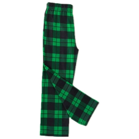 Fangasis Women Pj Bottoms Christmas Lounge Pant Plaid Pajama Pants Ladies Soft Trousers Loose Party Sleepwear Green Dad 2XL