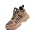 thumbnail image 1 of Fangasis Women Safety Shoe Slip Resistant Protection Boot Steel Toe Work Shoes Industrials Anti-collision Boots Brown 11.5, 1 of 9