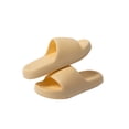 thumbnail image 1 of Fangasis Women Slide Sandals Casual Home Shoe Slip On House Comfortable Slippers Yellow (3.5cm) 6-7.0, 1 of 4