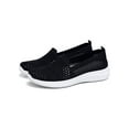 thumbnail image 1 of Fangasis Women Walking Shoe Breathable Flats Lightweight Sneakers Yoga Non-slip Loafers Black 8, 1 of 4