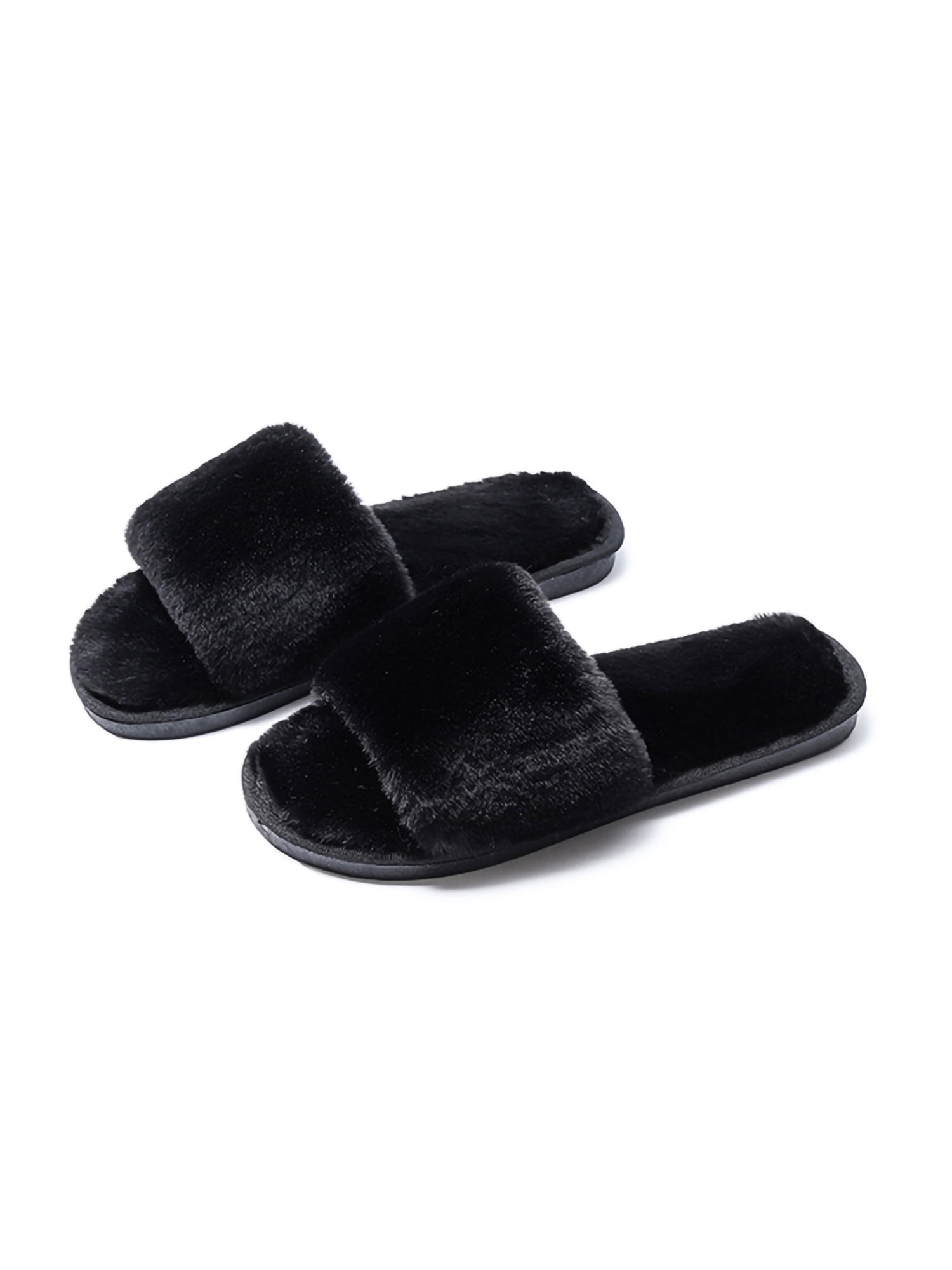 VANSARTO Women's Memory Foam House Slippers - Fuzzy Slip-On Slides For Indoor & Outdoor - View #14