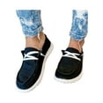 thumbnail image 1 of Fangasis Women's Slip On Canvas Sneaker Low Top Casual Walking Shoes Classic Comfort Flat Sneakers Black 6, 1 of 4