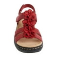 thumbnail image 1 of Fangasis Women's Summer Sandal Breathable Beach Shoes Ankle Strap Wedge Sandals Party Anti Slip Red 6, 1 of 5