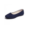 thumbnail image 1 of Fangasis Women's Walking Shoe Fashion Casual Shoes Comfort Flats Party Lightweight Ballet Flat Black Blue 8.5, 1 of 4