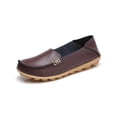 thumbnail image 1 of Fangasis Womens Casual Shoes Fashion Loafers Slip On Flats Driving Lightweight Nurse Shoe Coffee Brown 4.5, 1 of 5