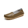 thumbnail image 1 of Fangasis Womens Casual Shoes Fashion Loafers Slip On Flats Driving Lightweight Nurse Shoe Khaki 8, 1 of 5