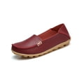 thumbnail image 1 of Fangasis Womens Casual Shoes Fashion Loafers Slip On Flats Driving Lightweight Nurse Shoe Wine Red 8, 1 of 5