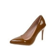 thumbnail image 1 of Fangasis Womens Dress Shoes Anti-Slip Pumps Slip On Stiletto Heels Casual Comfort Pump Coffee 8, 1 of 6
