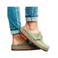thumbnail image 1 of Fangasis Womens Mules Open Back Shoes Slip On Backless Loafers Casual Flats Green Size 6, 1 of 2