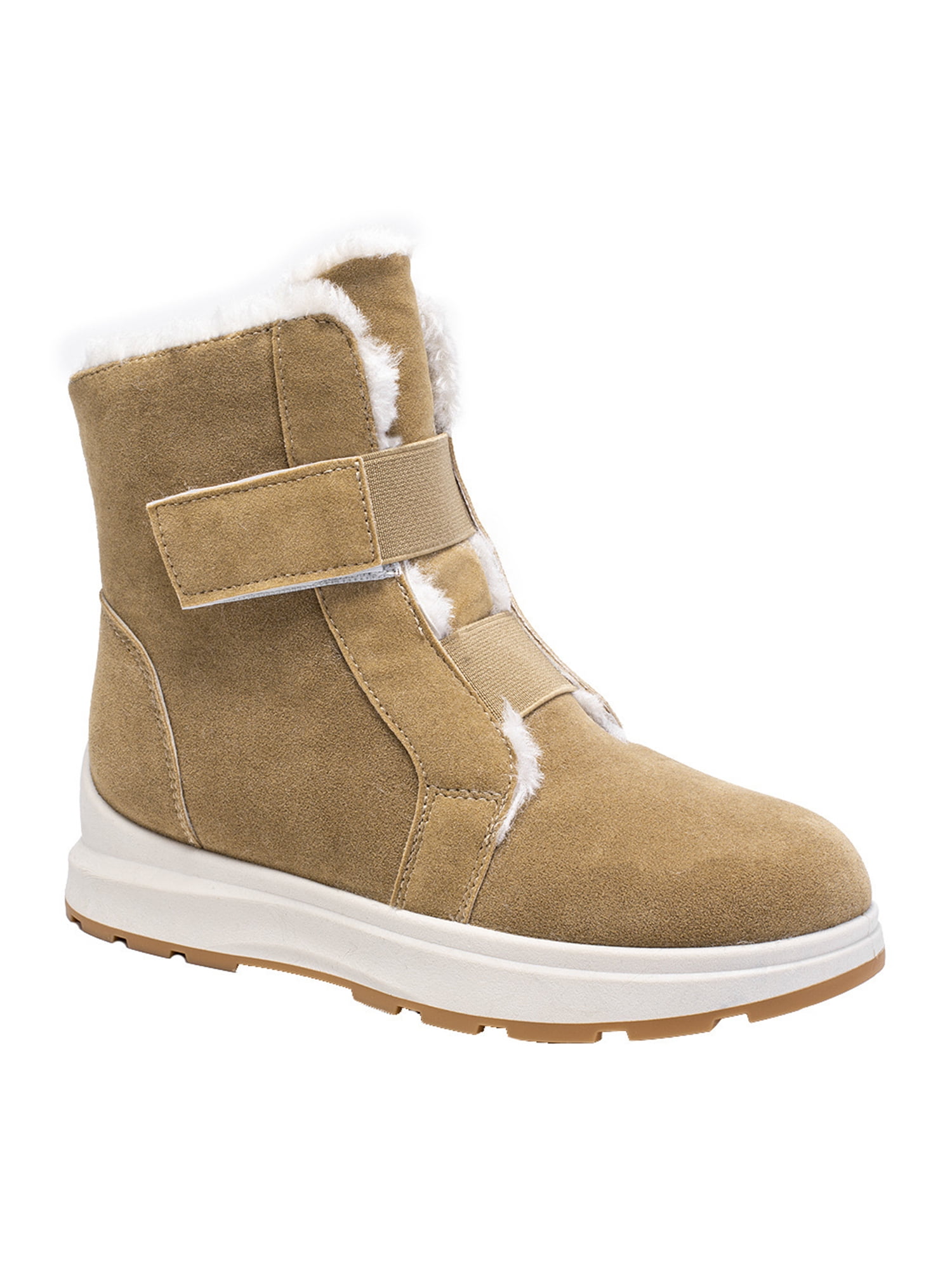 Fangasis Womens Warm Boot Thick Casual Booties Plush Lined Winter Snow Boots Cold Weather Slip