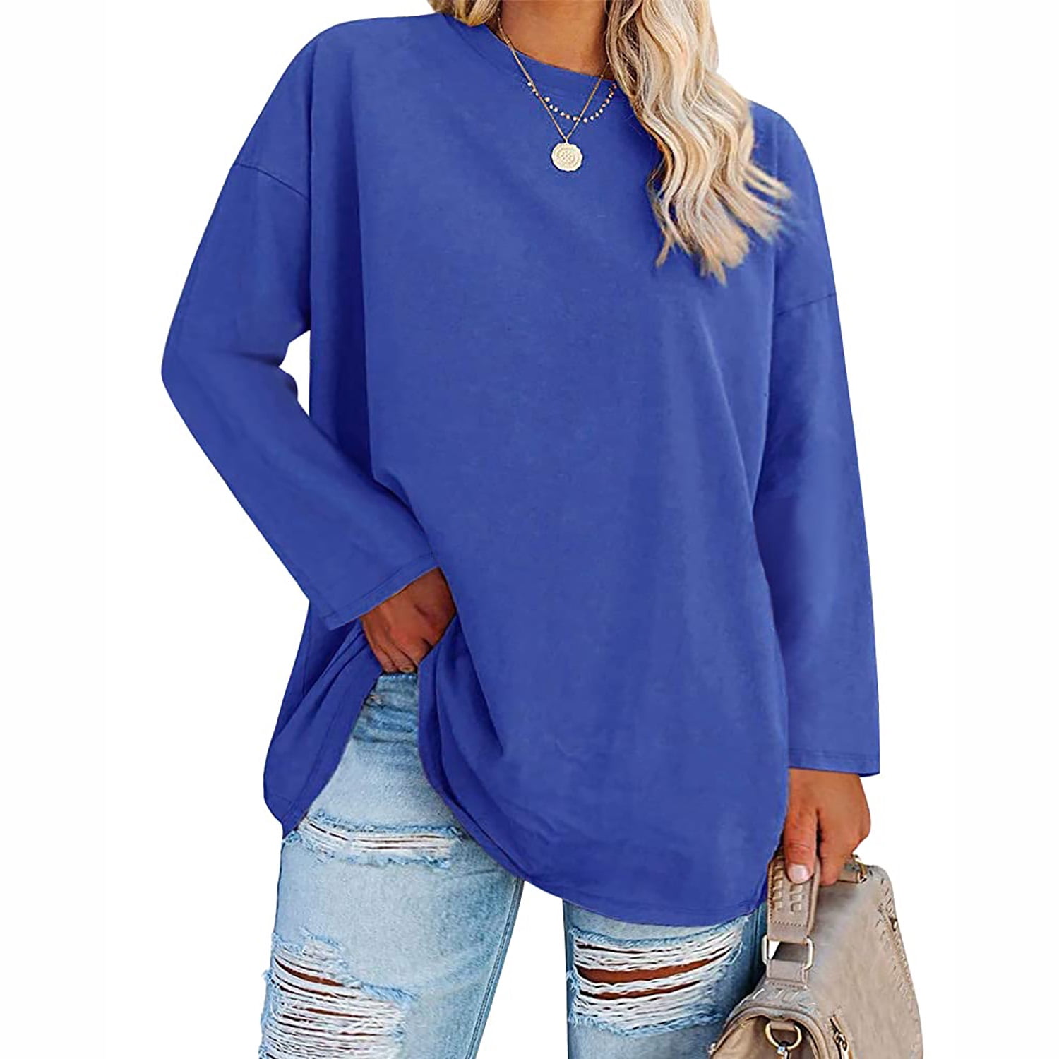 Champion Women s Plus Size Graphic Long Sleeve T Shirt Walmart