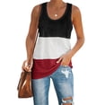 thumbnail image 1 of Fangetey Women's summer sports vest crew-neck color shirt exercise yoga casual T-shirt, 1 of 4