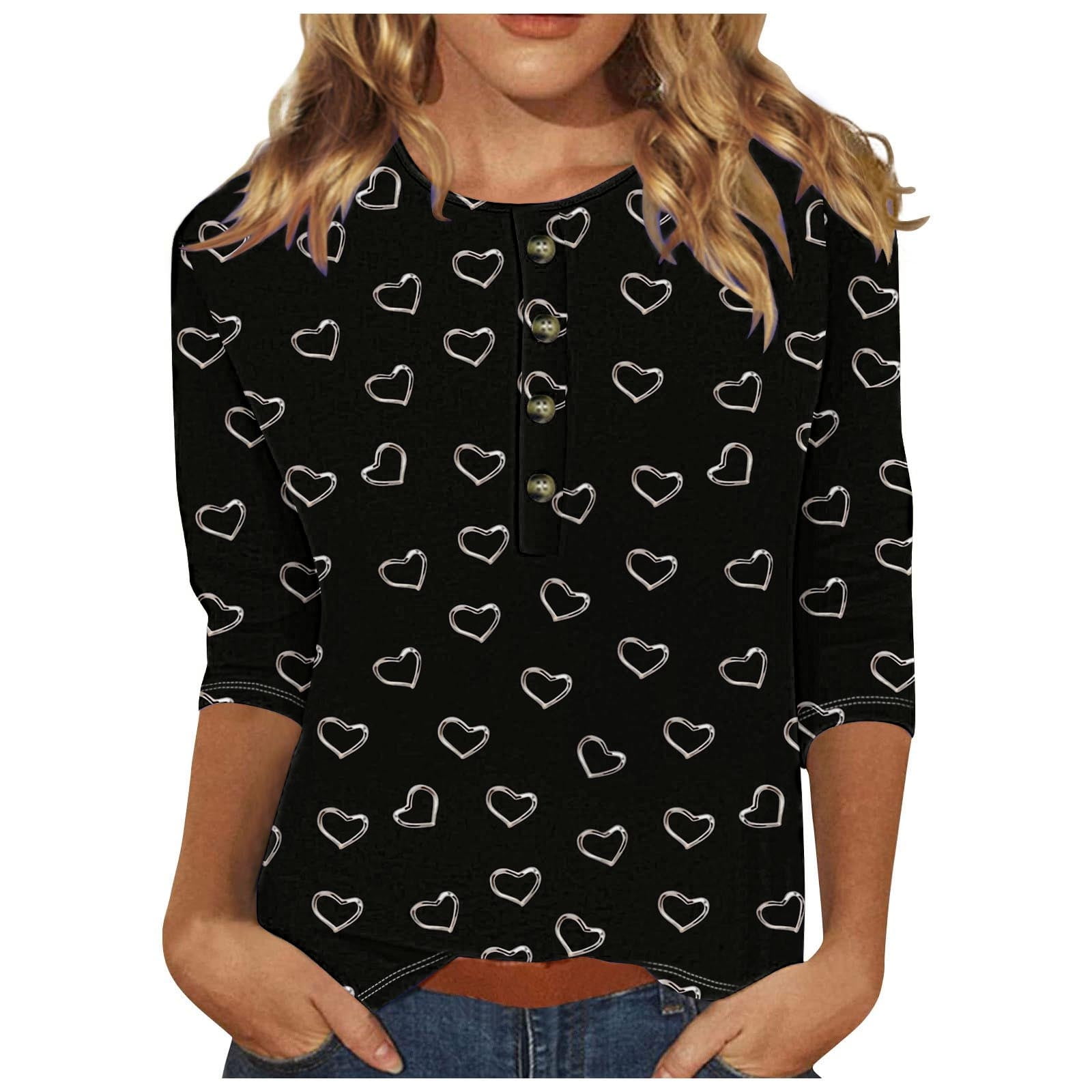 Fanggo Savings 15 & Under Shirts for Women Work Womens Floral Tops