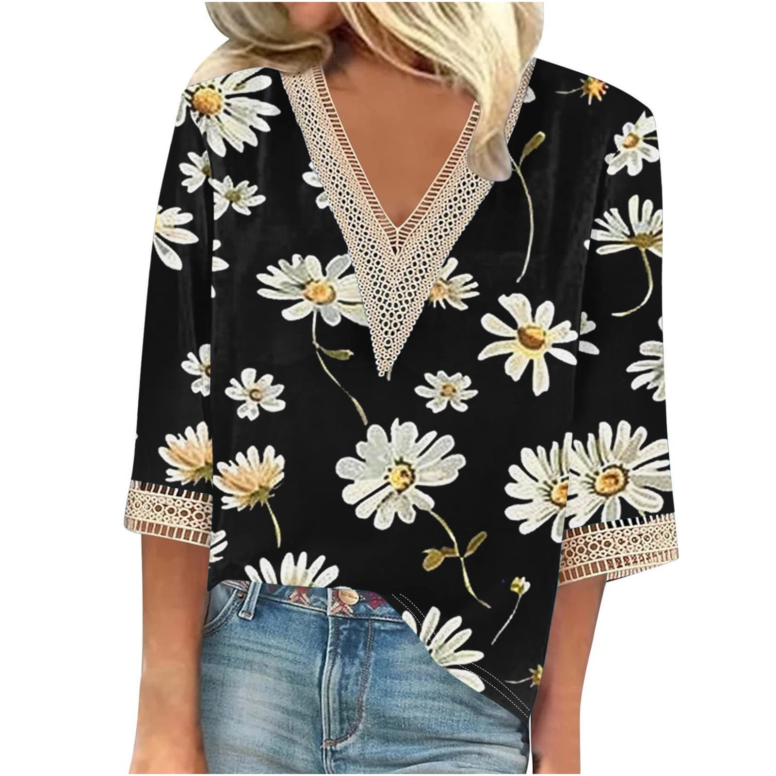 Fanggo Savings 15 & Under Work Tshirts Shirts for Women Womens Tops