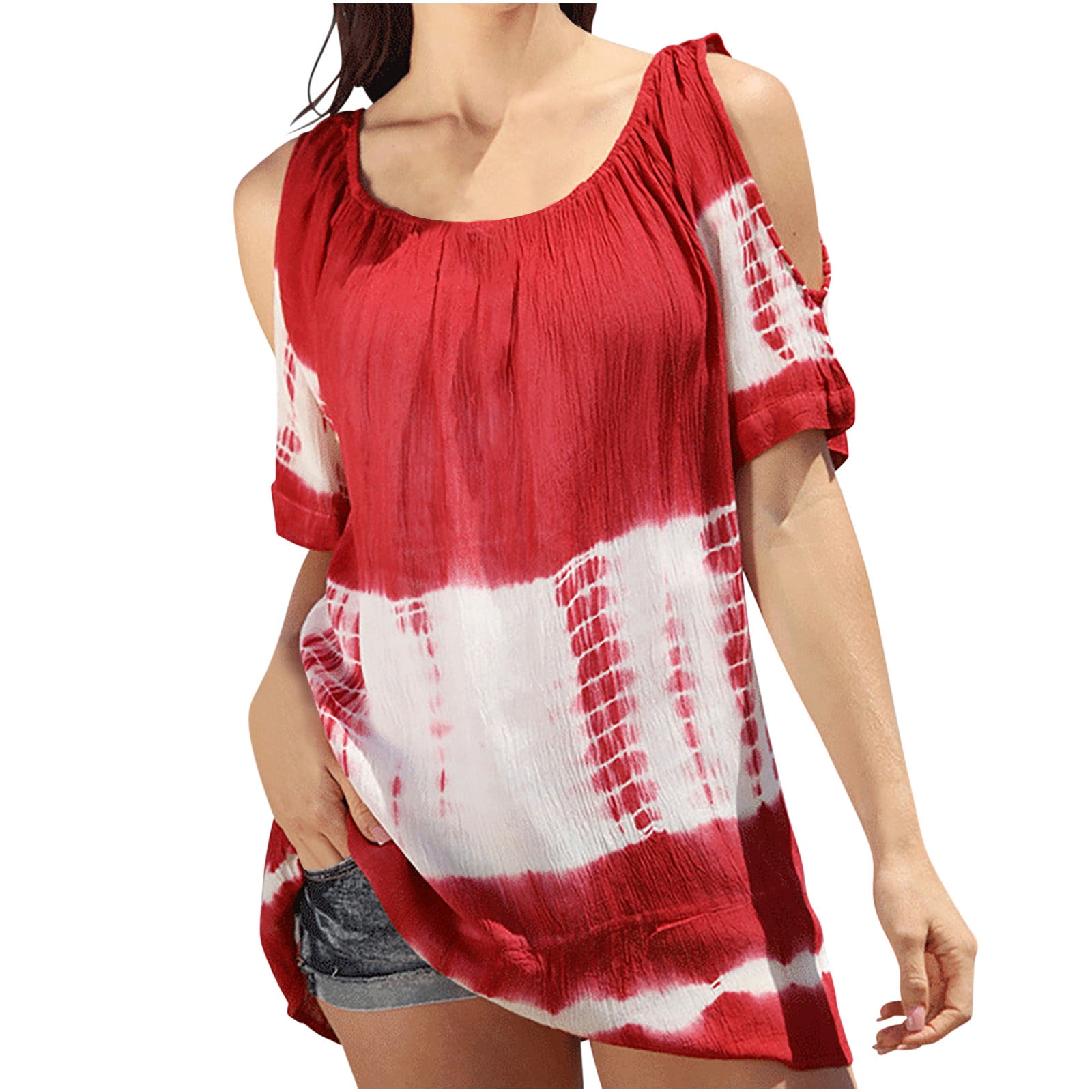 Fanggo Women White Blouses Plus Size Womens Tank Tops Fitted V Neck