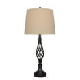 thumbnail image 1 of Fangio Lighting Metal Black Finish 27-inch Table Lamp, 1 of 2