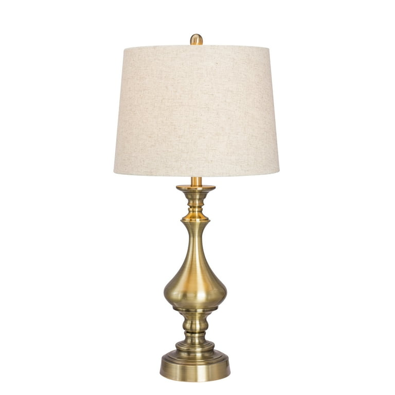 海外製　スタンドライト　Fangio Lighting Fangio Lighting Antique Brass Metal Table Lamp, Transitional