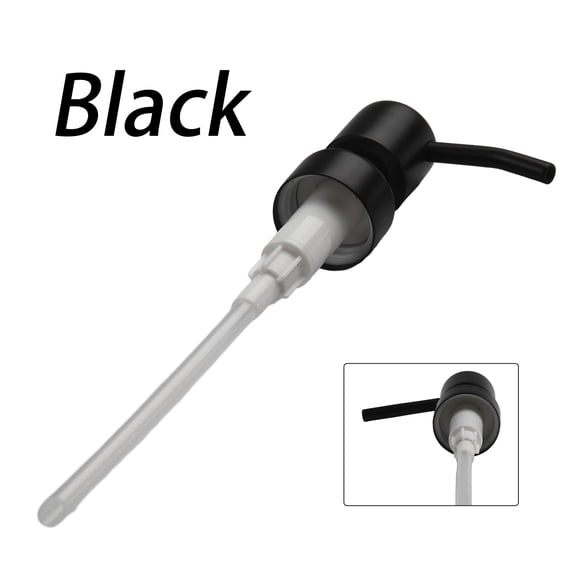 Fangkenuo 304 Stainless Steel Soap Dispenser Pump Replacement, 28/400 Thread Rust Proof Soap Pump Replacement for Regular Mouth Bottle Black