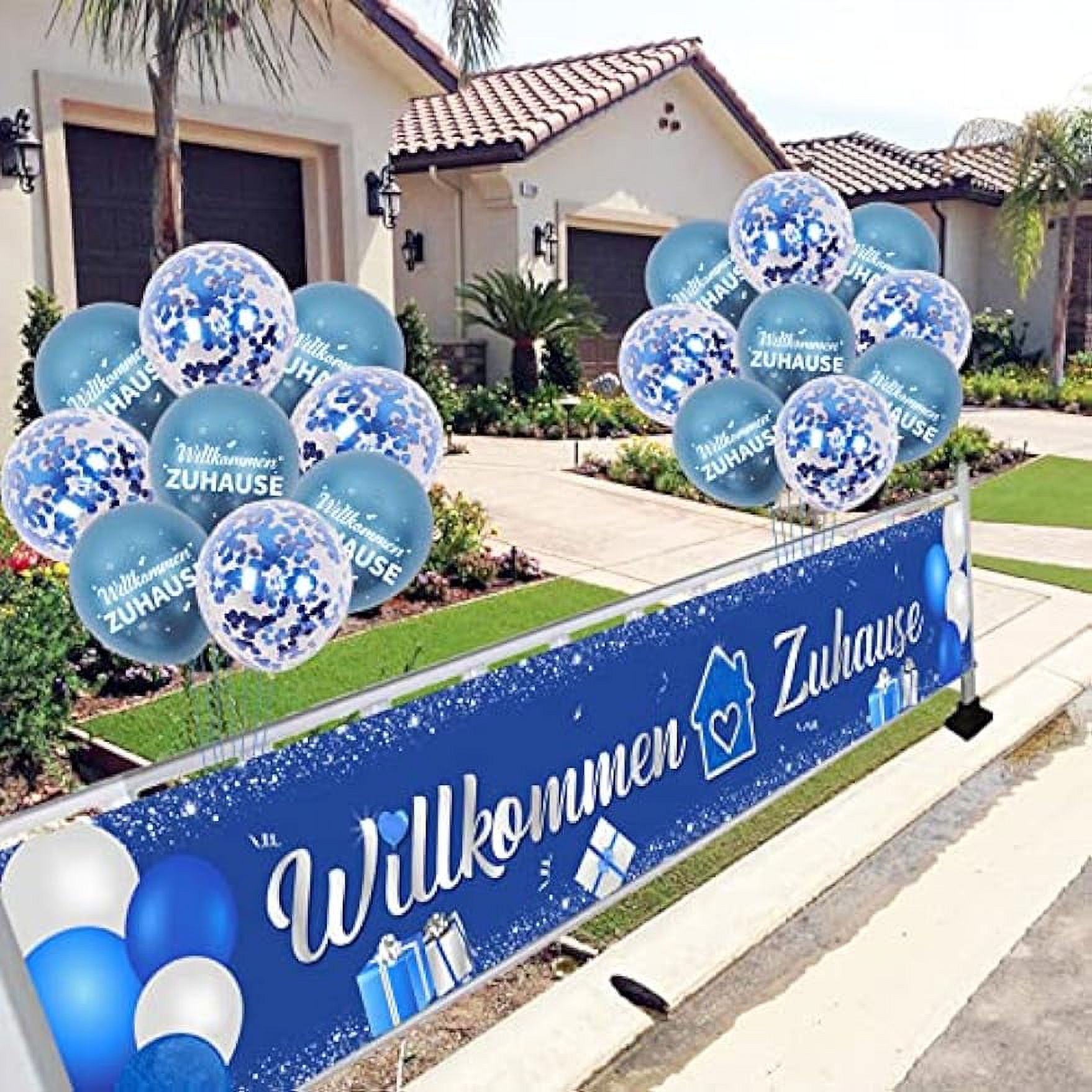 Ghirlanda Glitterata 'Willkommen Zuhause' Per Decorazione Casa, Festa O Benvenuto