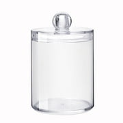 Fanglonggg With Cover Acrylic Storage Desktop Round Transparent Canisters for Kitchen Counter Bread Storage Containers Glass Kitchen Storage Containers Pantry Canisters Food Prep Containers Glass