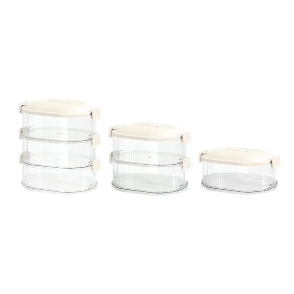 Layered Seasoning Storage Layered Transparent Seasoning Storage Storage For Fruits Vegetables Organization And Storage Freezer Containers for Food Storage 1/2 Cup Containers with Lids Food