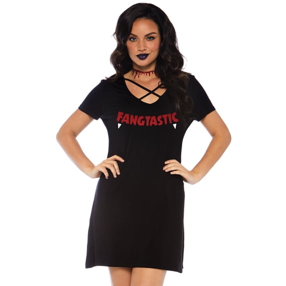Fangtastic Jersey Dress with Pockets