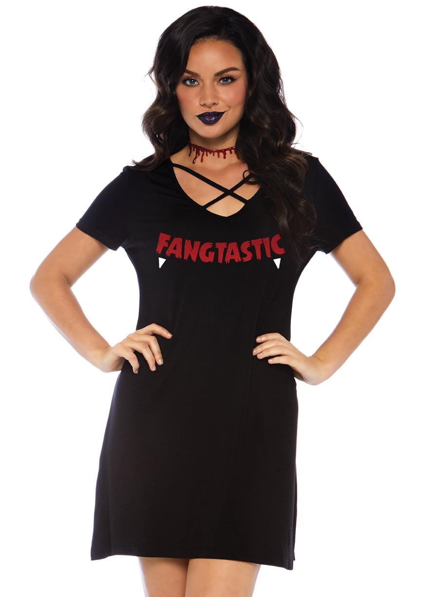 Fangtastic Jersey Dress with Pockets