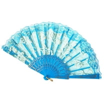 Toyeng Paper Fan Case Folding Fans Handheld Fans Bamboo Fans Women'S Hollowed Bamboo Hand Holding Fan