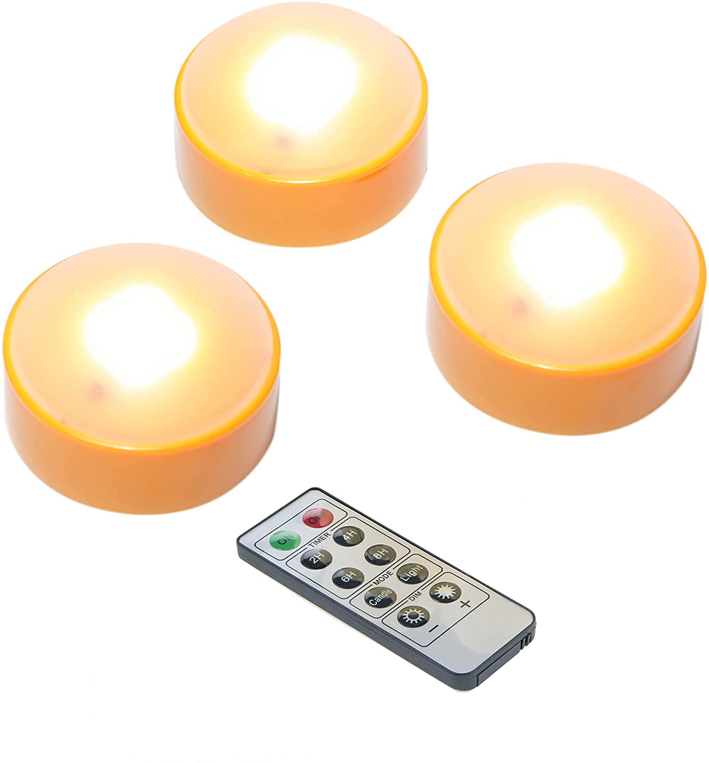 Fanhua-Battery Operated LED Pumpkin Lights with Remote and Timer Bright ...