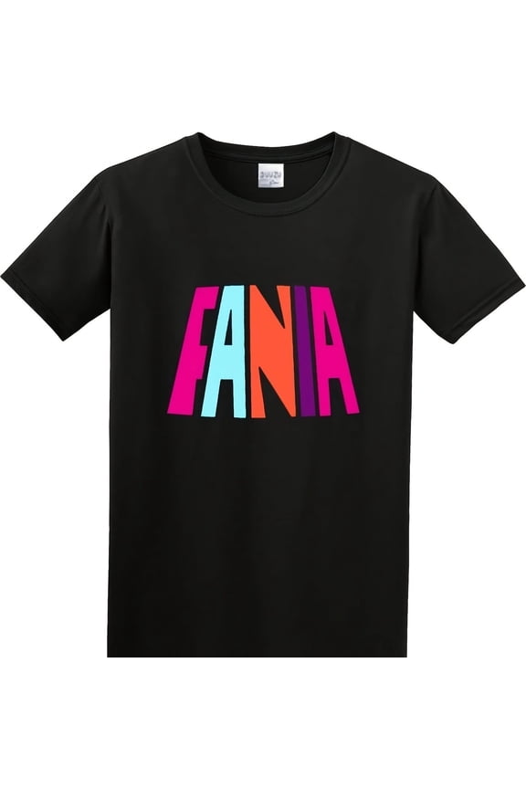 Fania Logo T-Shirt Graphic Top Printed For Blackcotton