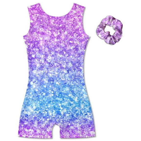 Fanient Gymnastics Leotards for Girls Sleeveless Biketards with Shorts Dance Unitards for Toddler 2-10T