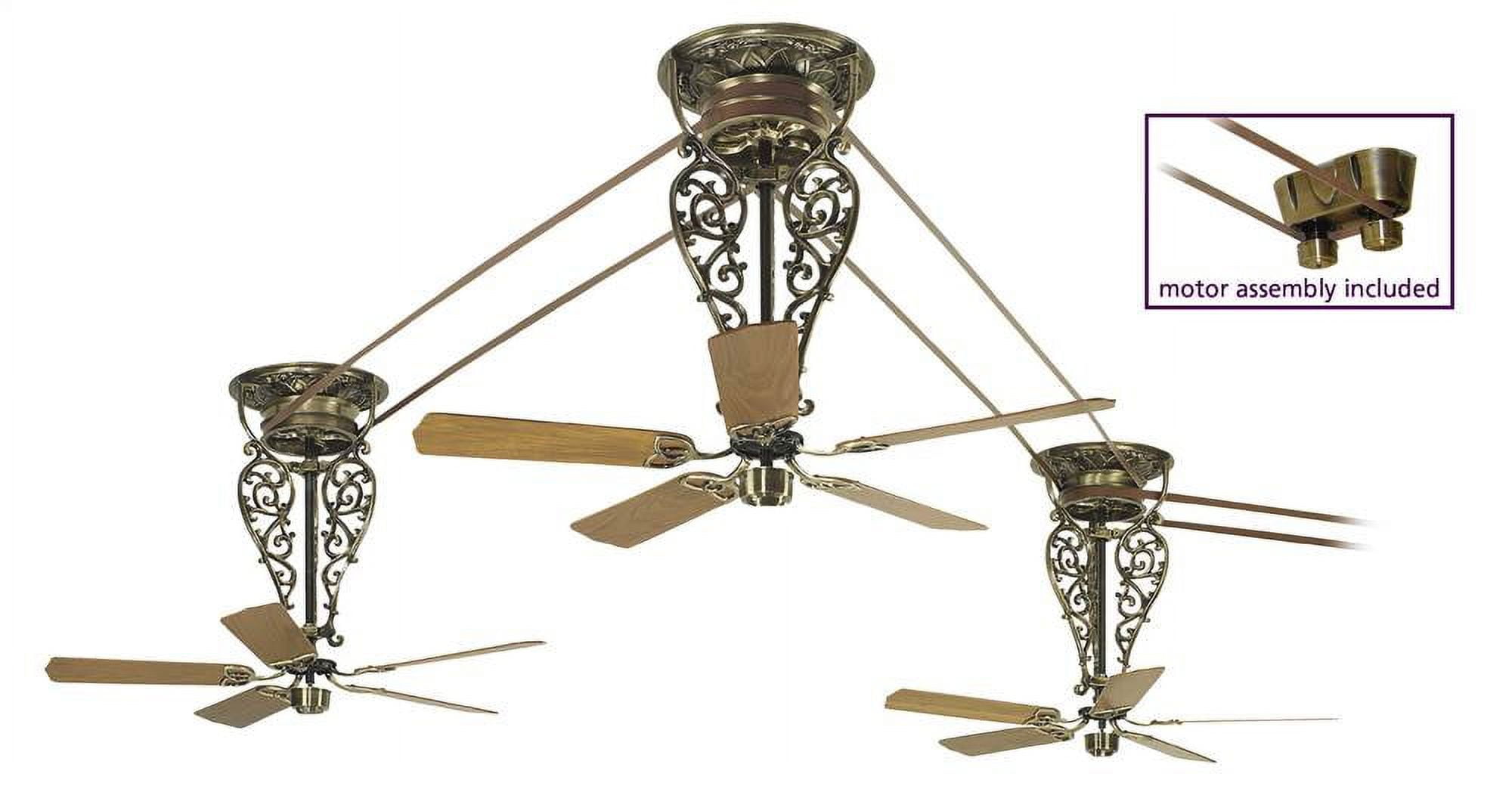 Antique ceiling outlet fans belt driven