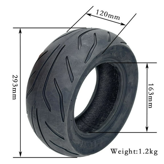 Fanjie 12 Inch 12X4.50-6.5 Vacuum Tubeless Tires Electric Scooter Rubber Tire E-Bike E-Scooter Accessories Spare Parts