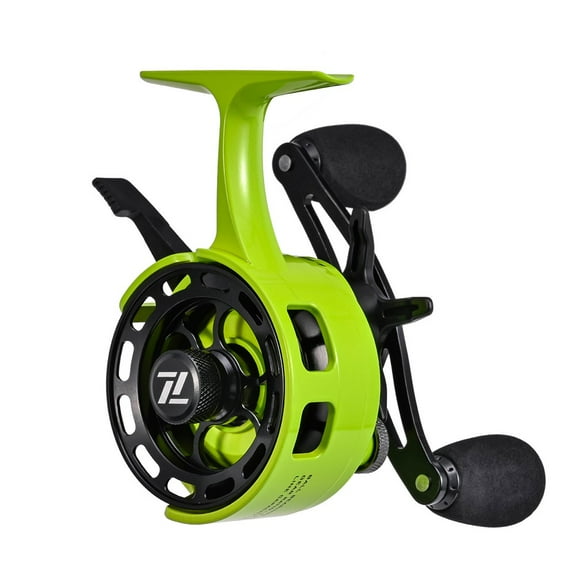 Fanjie 1Pc Ice Fishing Reel 3.2:1 Gear Ratio 3+1 Bearing Inline Ice Fishing Reel With Magnetic Drop System Winter Fishing Deep Water