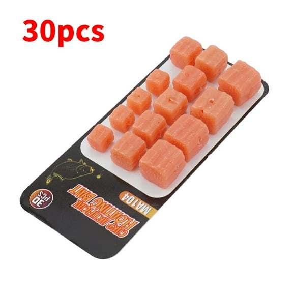 Fanjie 30Pcs Floating Silicone Lures Carp Fishing Artificial Rubber Baits Accessories