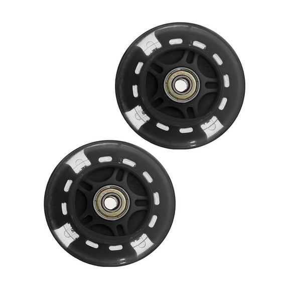 Fanjie 80Mm Scooter Wheels With Led Design For Bright Visibility 2Pcs Replacement Set For Inline Skates And Roller Skates