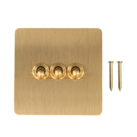 Fanjie Exceptional Durability Retro Brass Toggle Light Rocker Switch With Lever Action