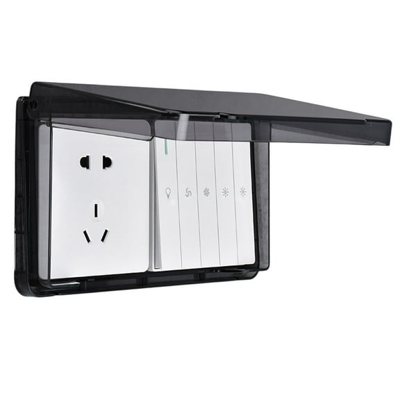 Fanjie Outdoor Socket Waterproof Socket Wall Power Socket Ip66 2Group Switch Cover
