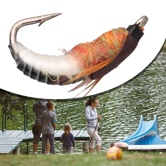 Fanjie Realistic Nymph Scud Fly For Trout Fishing Artificial Insect Bait Lure Fishing Tackle Fishing Soft Plastic Lures Hunting