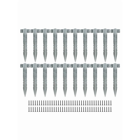 Fankenuo 10/20pcs Railway Sleeper Brackets Outdoor Settings Hardware Accessories For Garden Raised Beds & Pathway Garden Decoration 20pcs