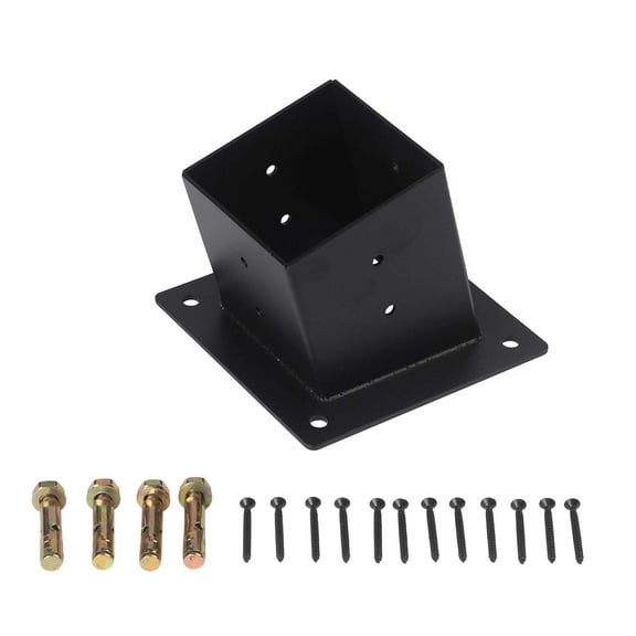 Fankenuo 1pc Pergola Brackets Slanted Roof Pergola Brackets Wall Mount With Hardware For 4x4 Inch Porch Gazebo Fixing Hardware Base 1pc