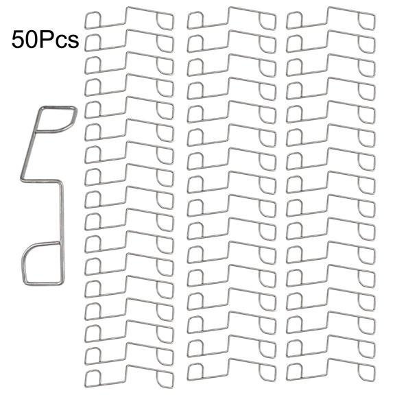 Fankenuo 25/50PCS Fence Panel Clip Stainless Steel Fence Panel Wedges Noise Reduce Rattling Banging Stop Wedges For Garden Fence 50pcs
