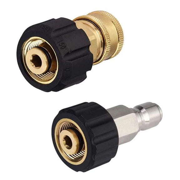 Fankenuo 2PC 1/4-Inch Set M22-14 Core Copper Stainless Steel Convert Copper Connector